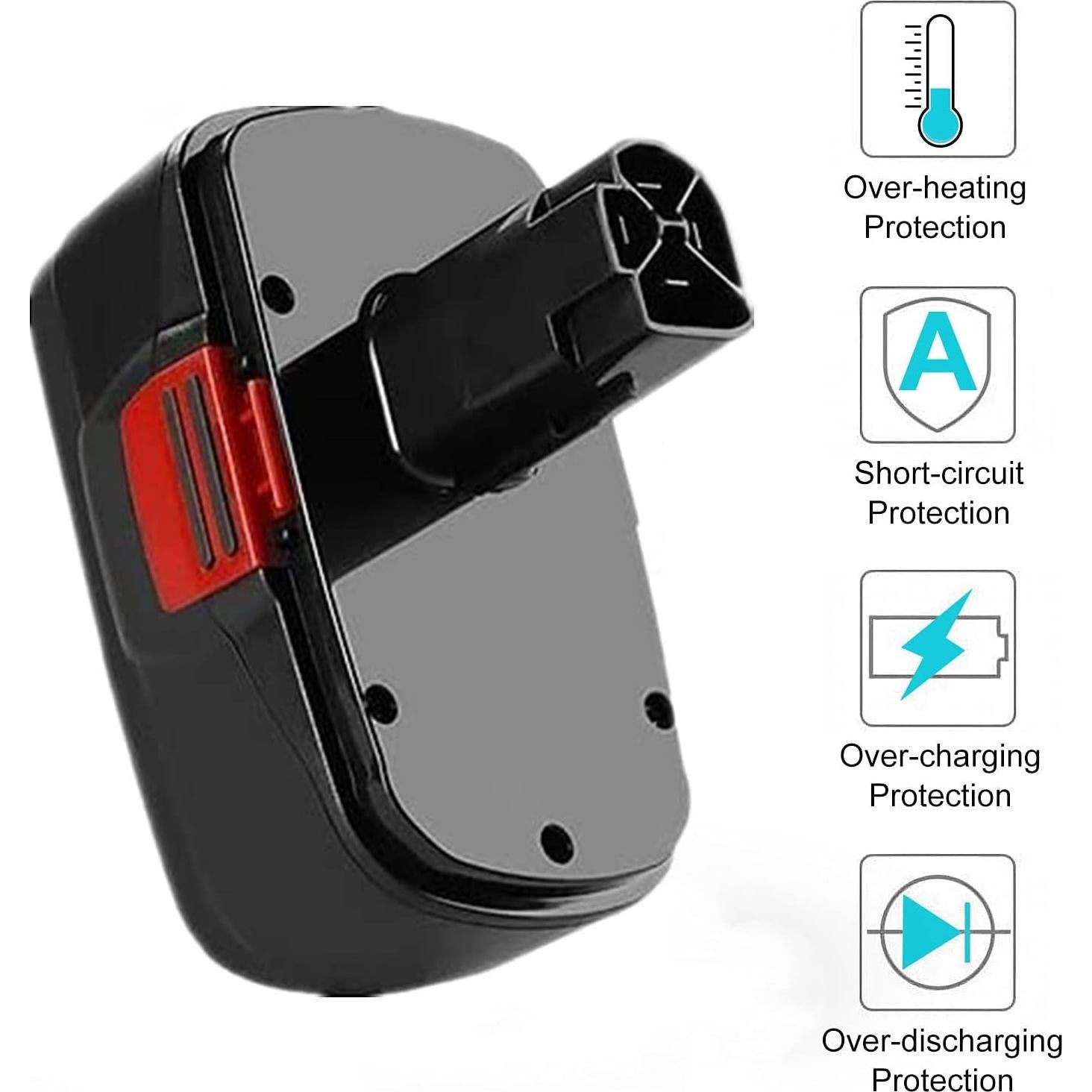 2 Baterías de Reemplazo Ni-MH 19.2V 3500mAh Craftsman C3