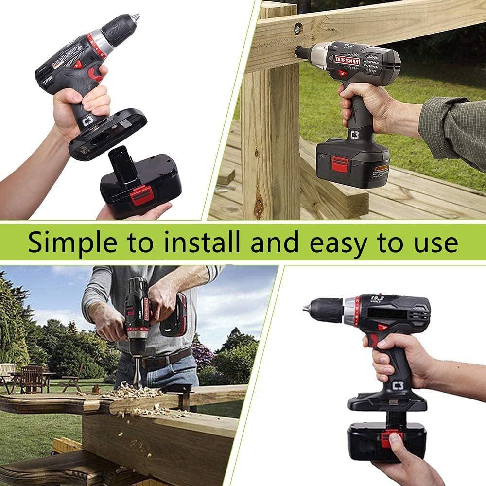 2 Baterías de Reemplazo Ni-MH 19.2V 3500mAh Craftsman C3