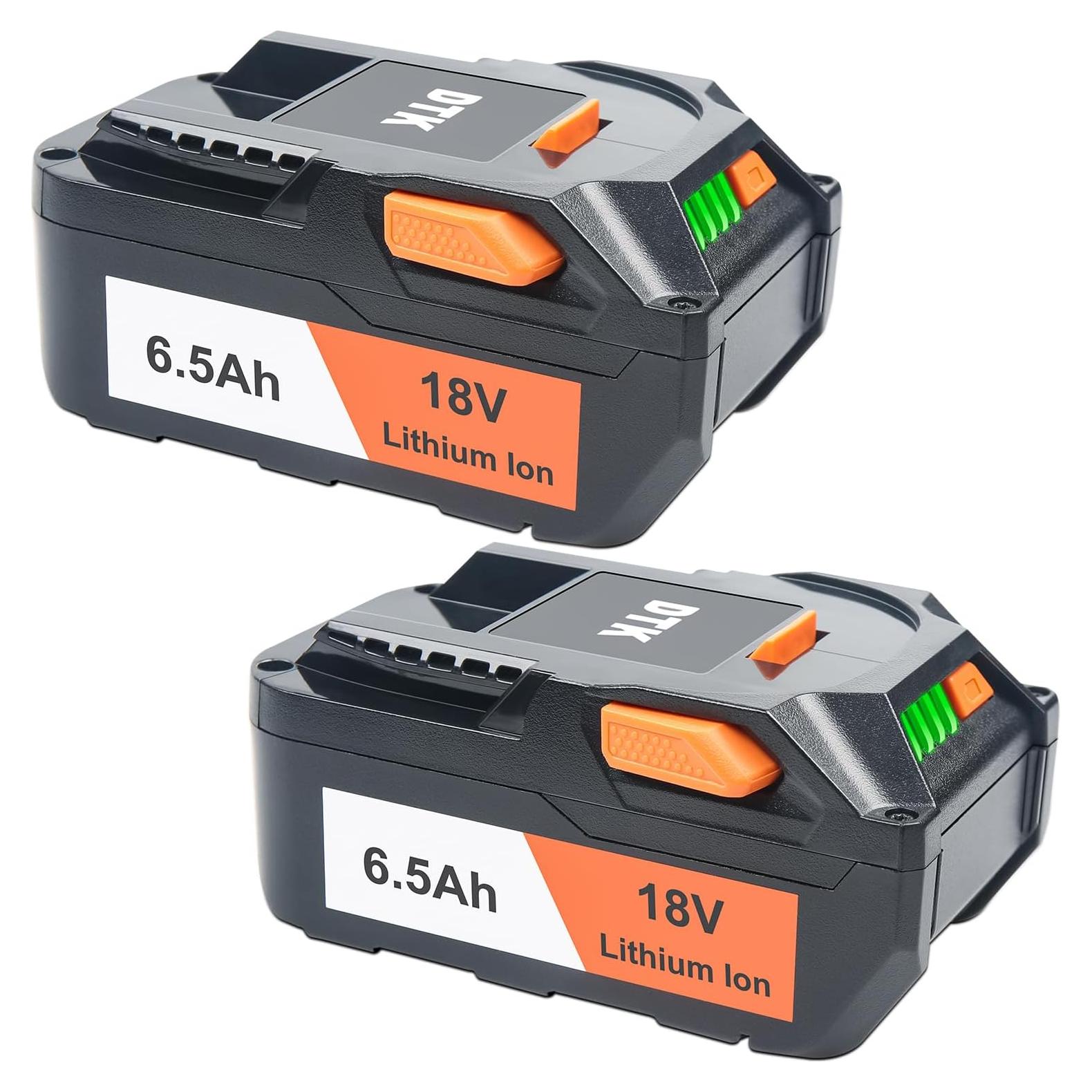 Batería de Reemplazo DTK 18V 6500mAh para Herramientas RIDGID