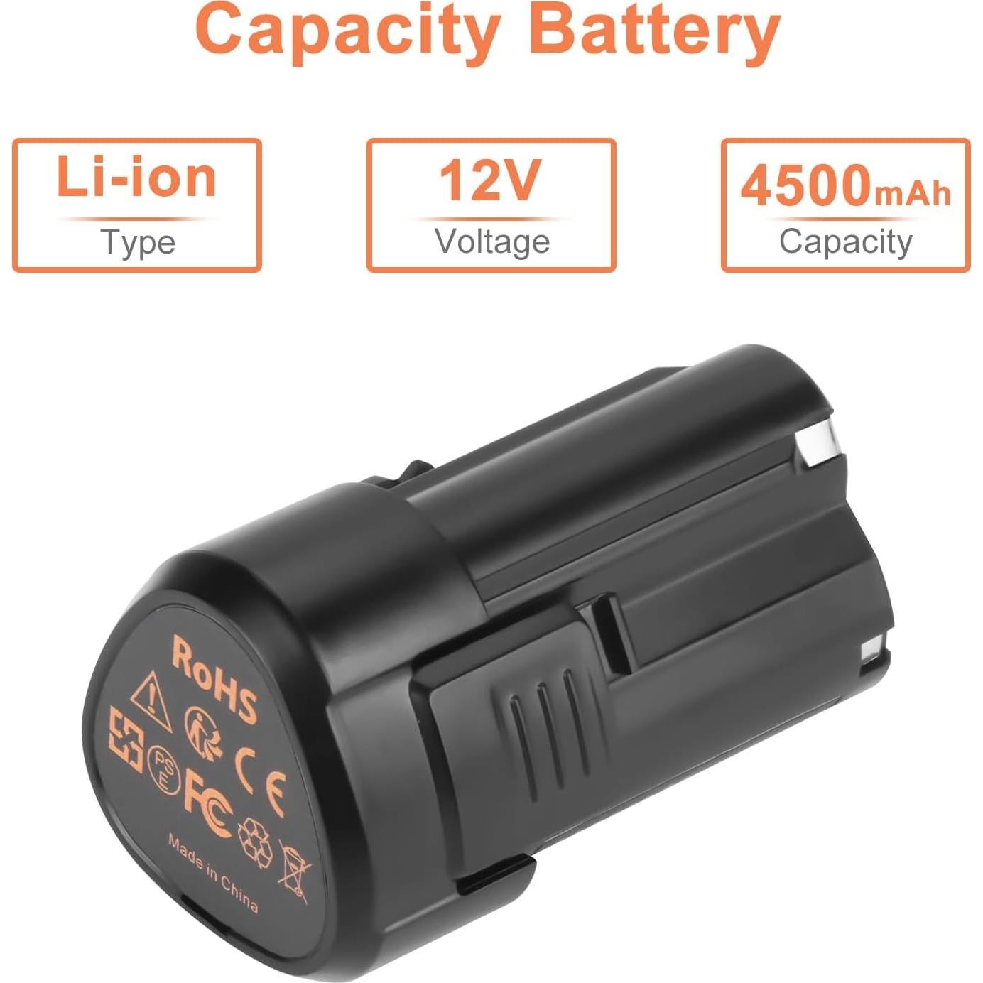 Batería de Reemplazo Li-ion 12V 4500mAh Shentec para Rockwell