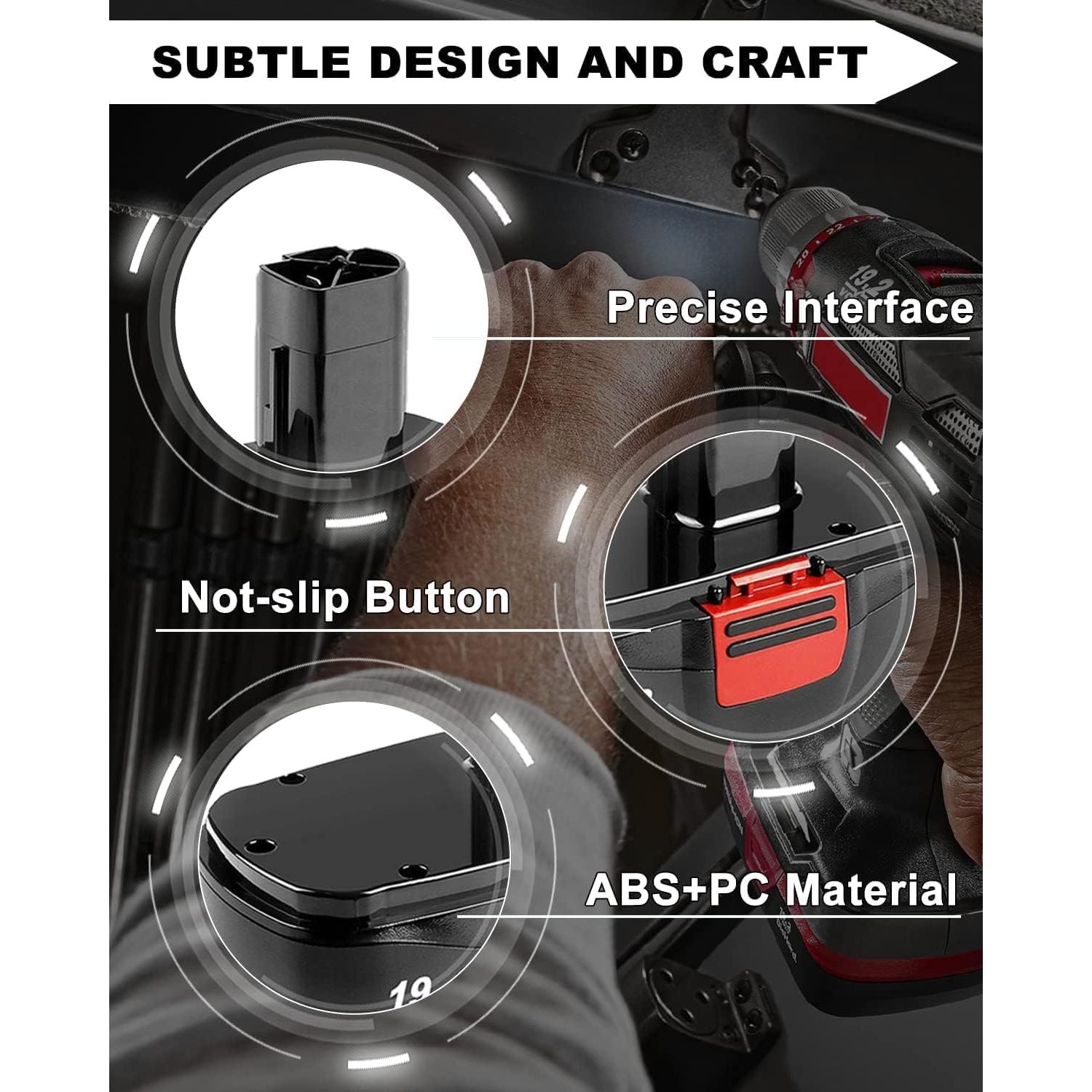 Batería Ni-MH 19.2V 3.6Ah Craftsman C3 - Paquete de 2