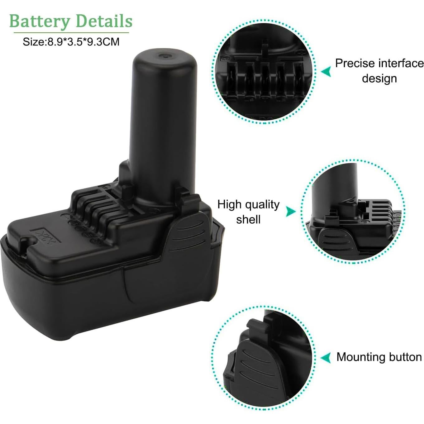 Batería de Reemplazo Hitachi 10.8V-12V 3500mAh Li-ion