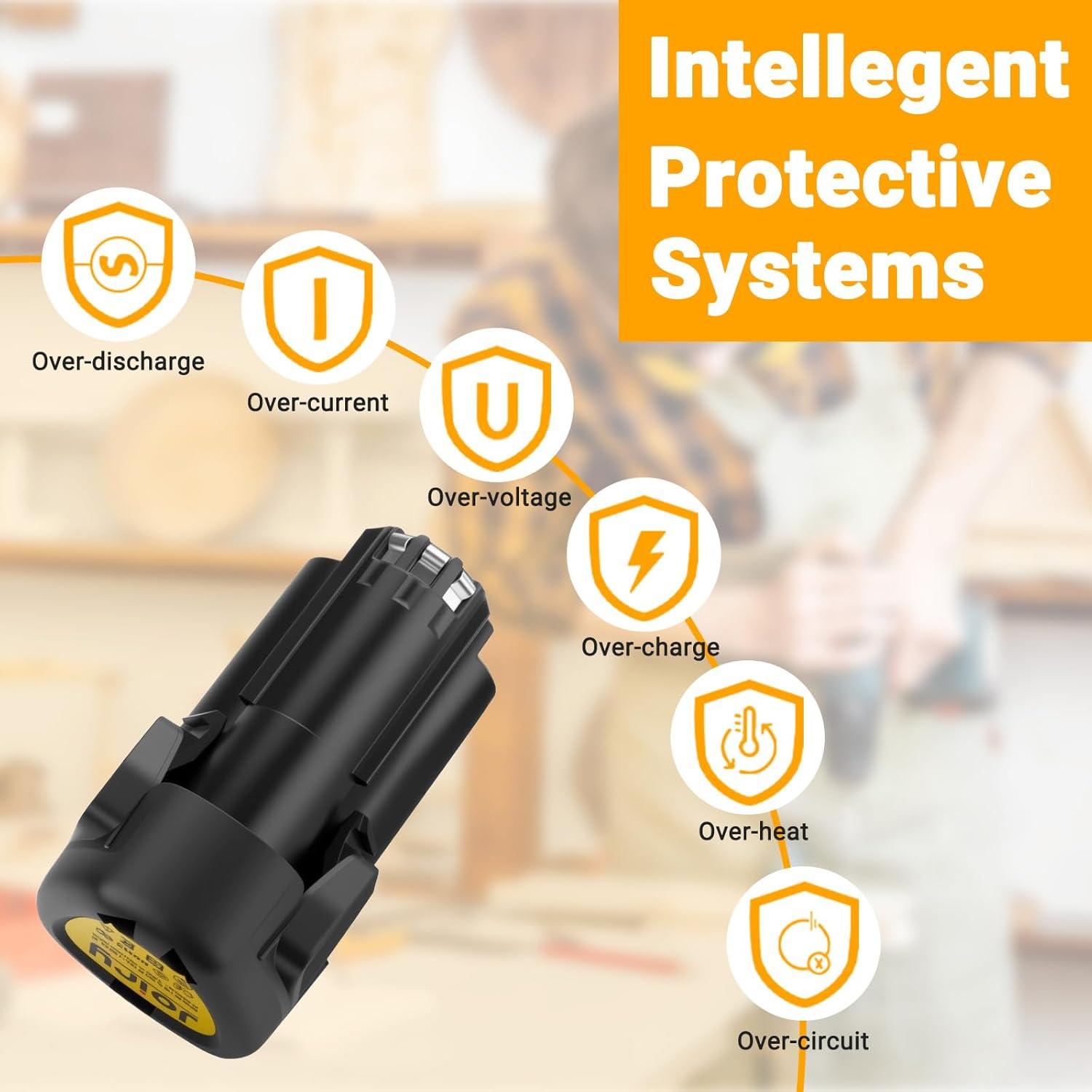 Batería de Reemplazo Li-ion Joiry 12V 3000mAh 2-Pack