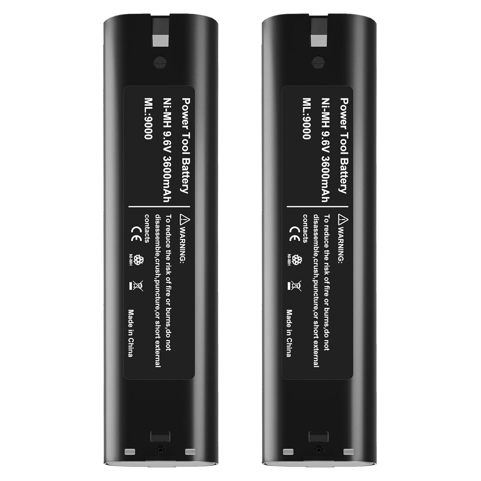 Paquete de 2 Baterías Ni-MH 9.6V 3600mAh Topbatt
