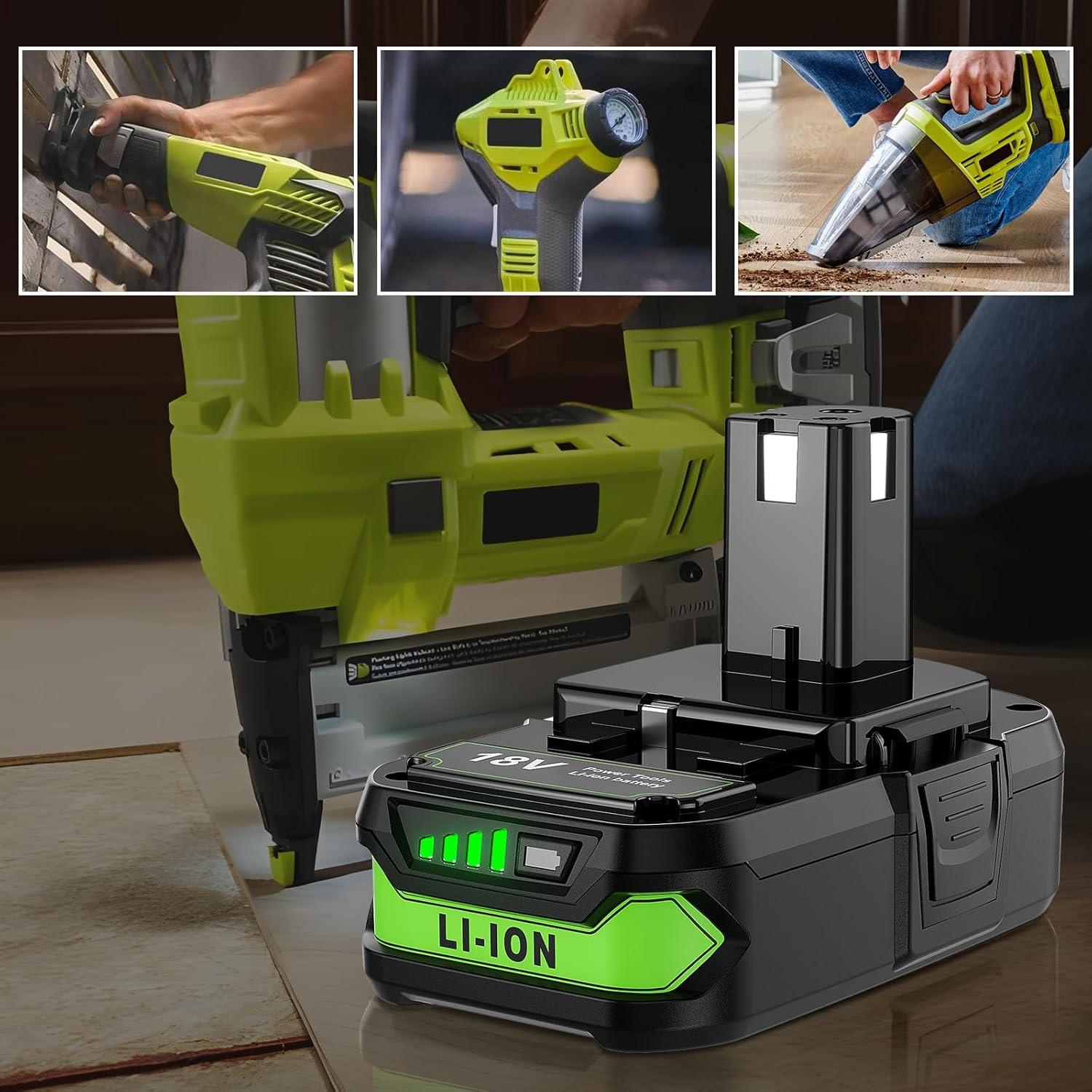 Batería de Litio 18V 4.0Ah Ryobi P102 P103 P104 P105 - 2 Paquetes