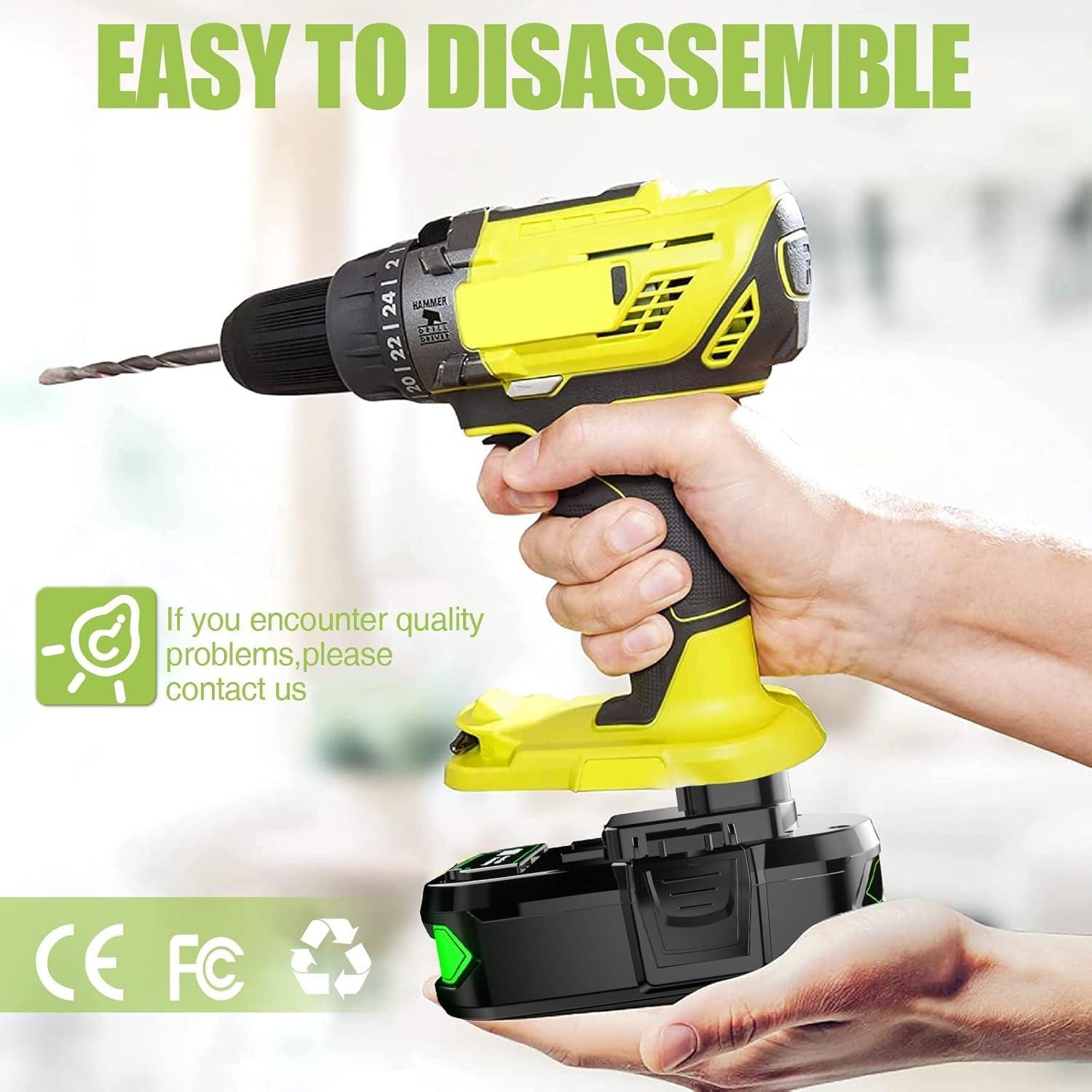 Batería de Litio 18V 4.0Ah Ryobi P102 P103 P104 P105 - 2 Paquetes