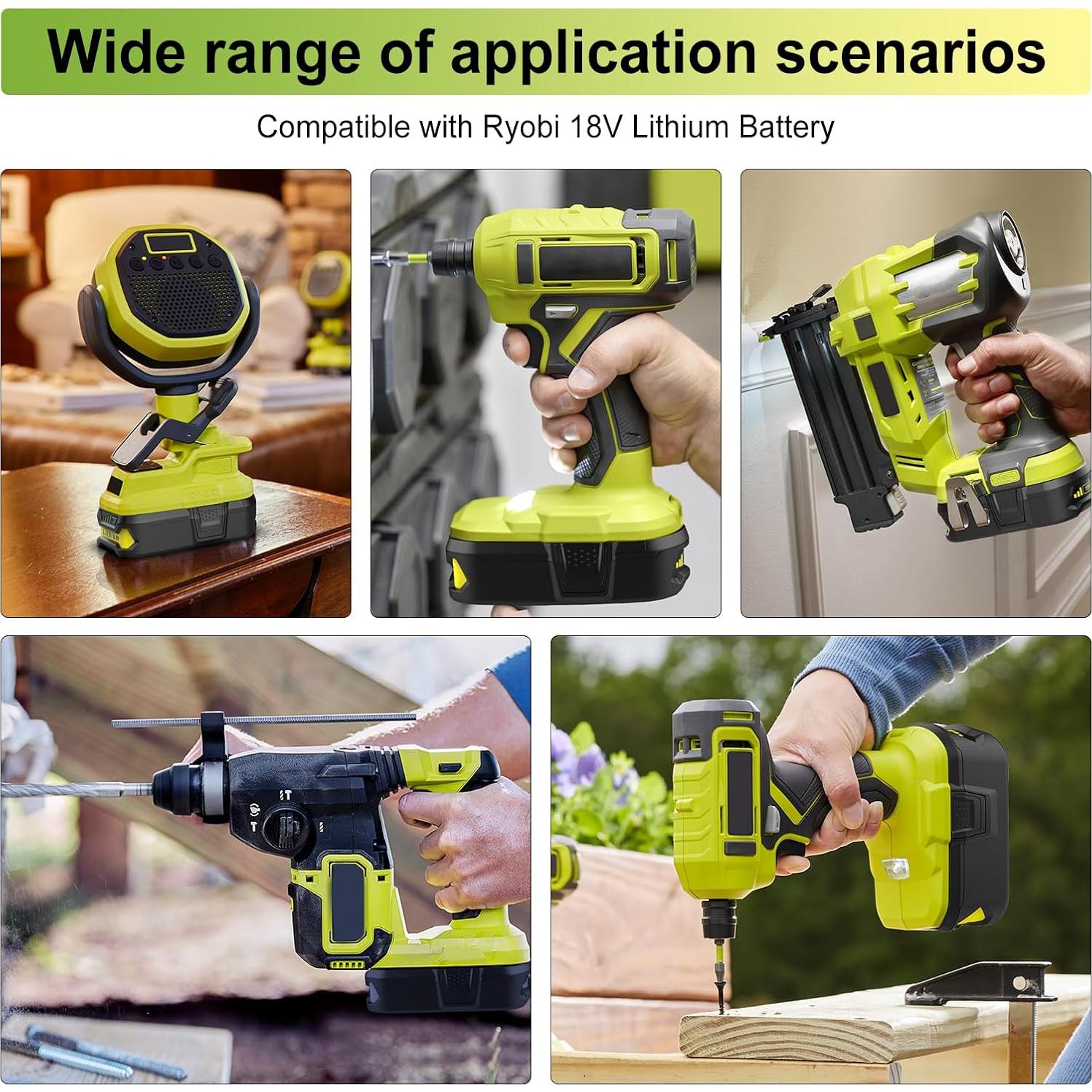 Batería de Litio 18V 3.5Ah Powilling para Ryobi P102 P108