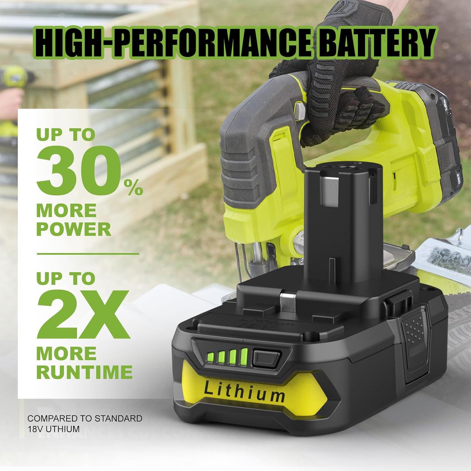 Batería de Litio 18V 3.5Ah Powilling para Ryobi P102 P108