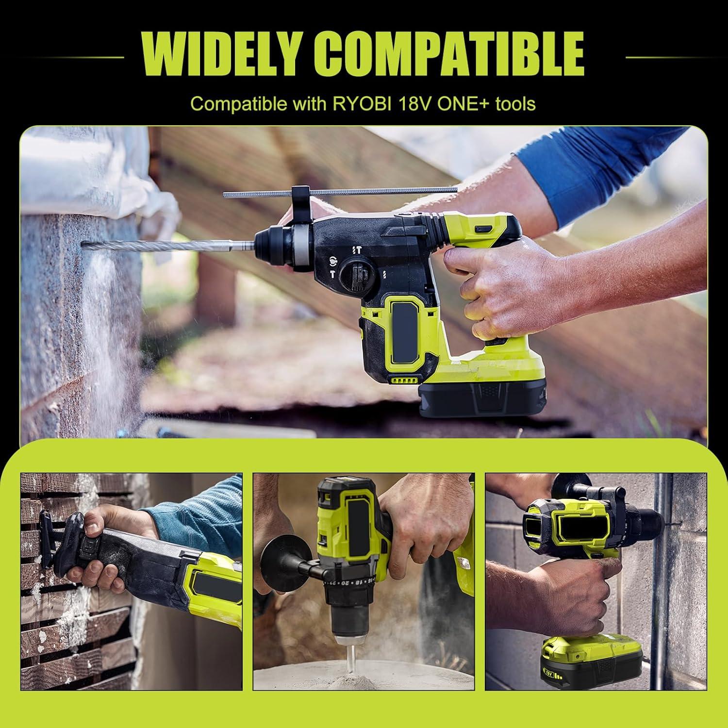 Batería de Litio 18V 3.5Ah Powilling para Ryobi P102 P108