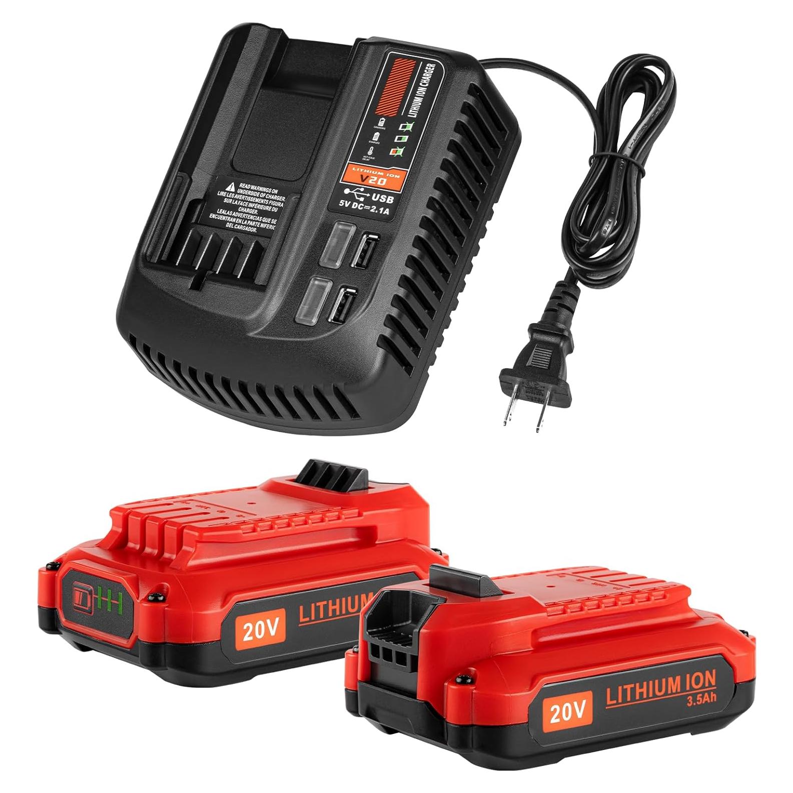 Paquete 2 Baterías 20V 3.5Ah y Cargador Craftsman V-20