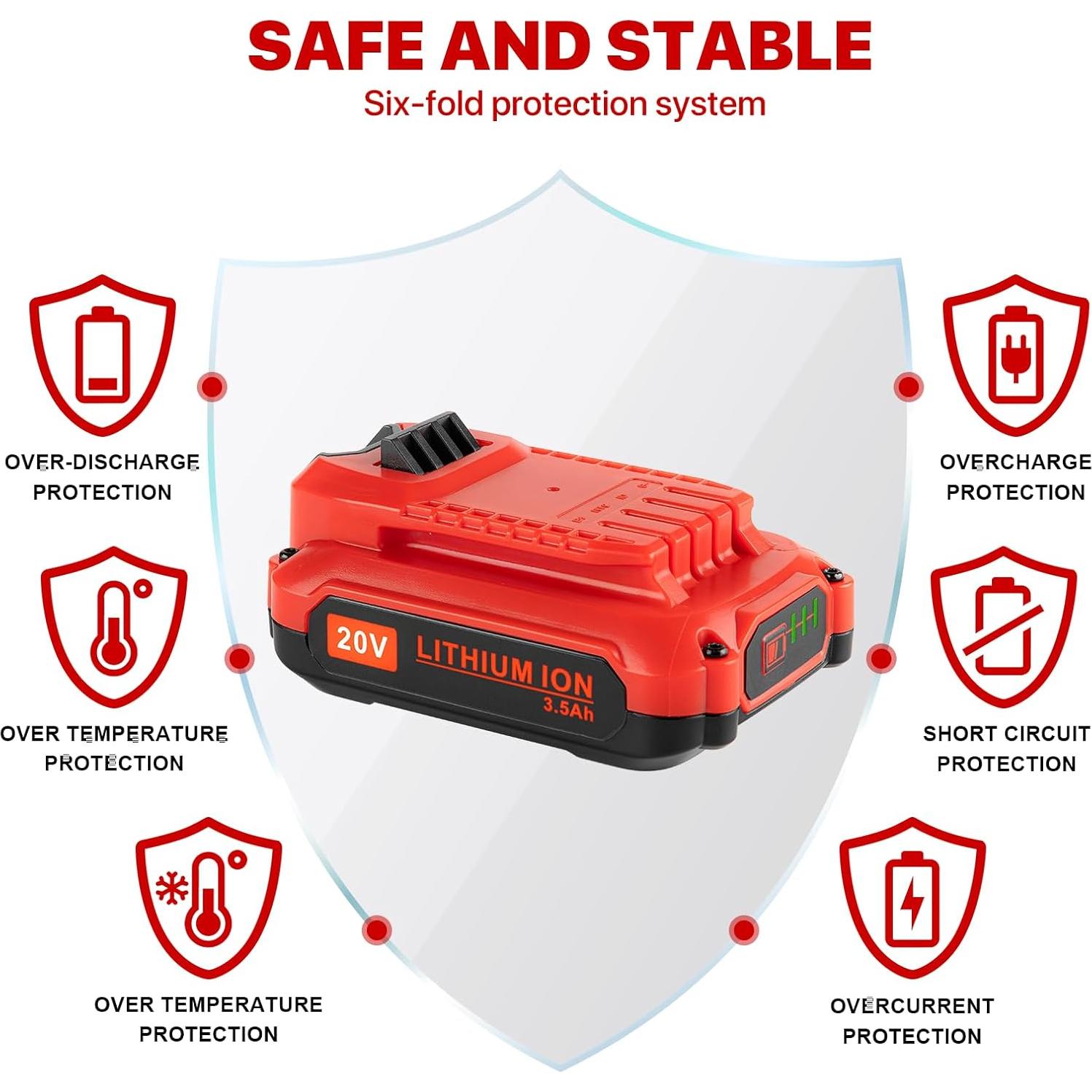 Paquete 2 Baterías 20V 3.5Ah y Cargador Craftsman V-20