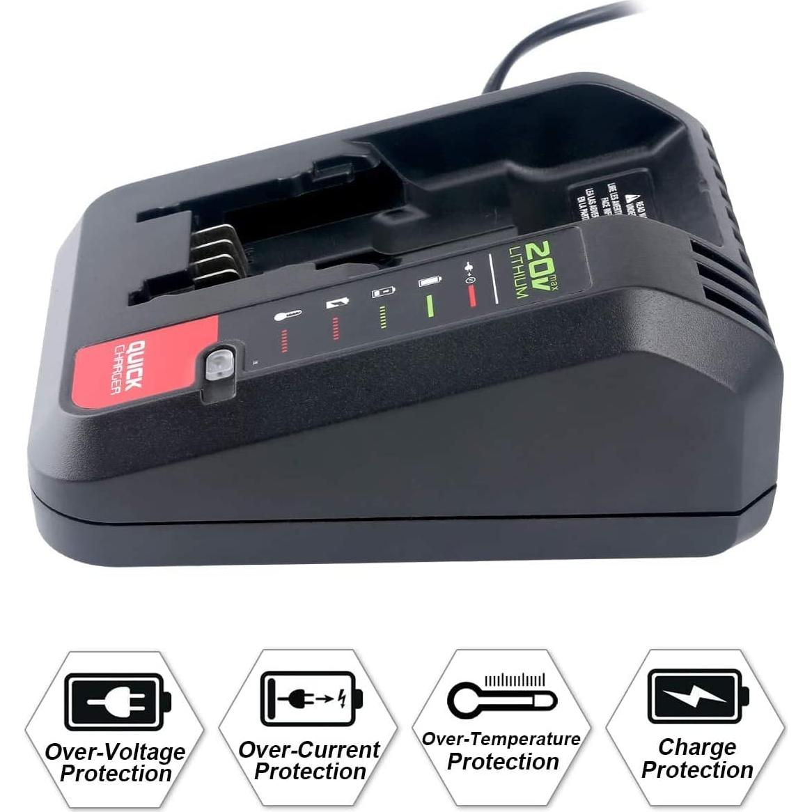 Cargador de Batería 20V MAX Porter-Cable PCC692L Compatible