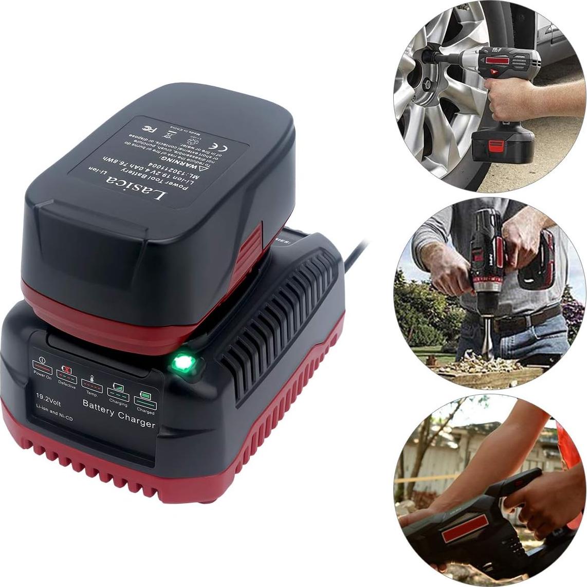 Cargador de Batería Lasica C3 19.2V Compatible Craftsman