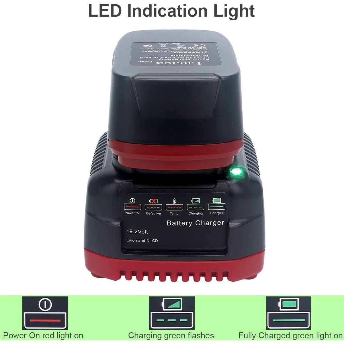 Cargador de Batería Lasica C3 19.2V Compatible Craftsman