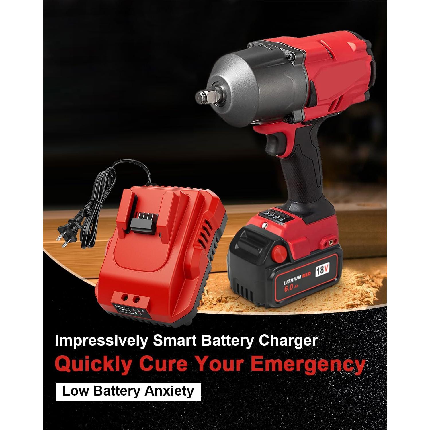 Paquete de 2 Baterías 6.0Ah y Cargador Milwaukee M18