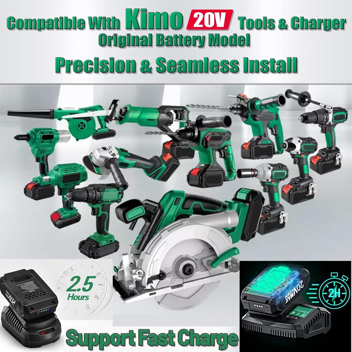 Batería de Reemplazo CaliHutt 6.0Ah para KIMO 20V