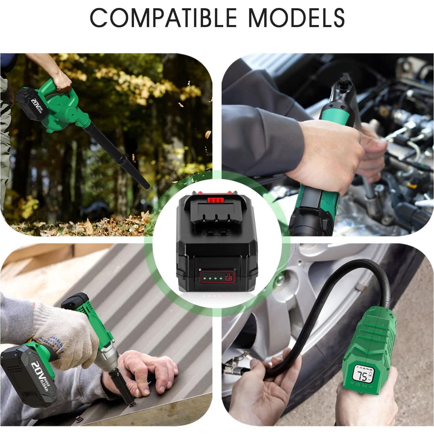 Batería de Reemplazo CaliHutt 6.0Ah para KIMO 20V