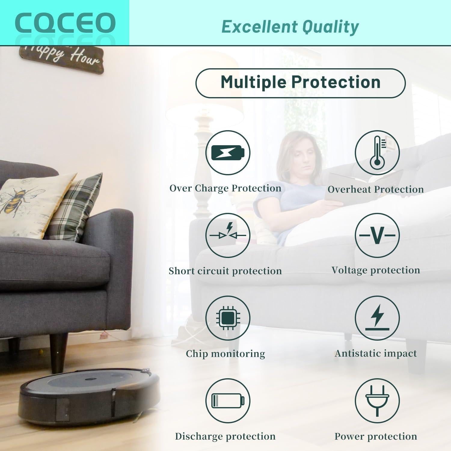 Batería de Reemplazo ILIFE V3s Pro V5s Pro 14.4V 3400mAh