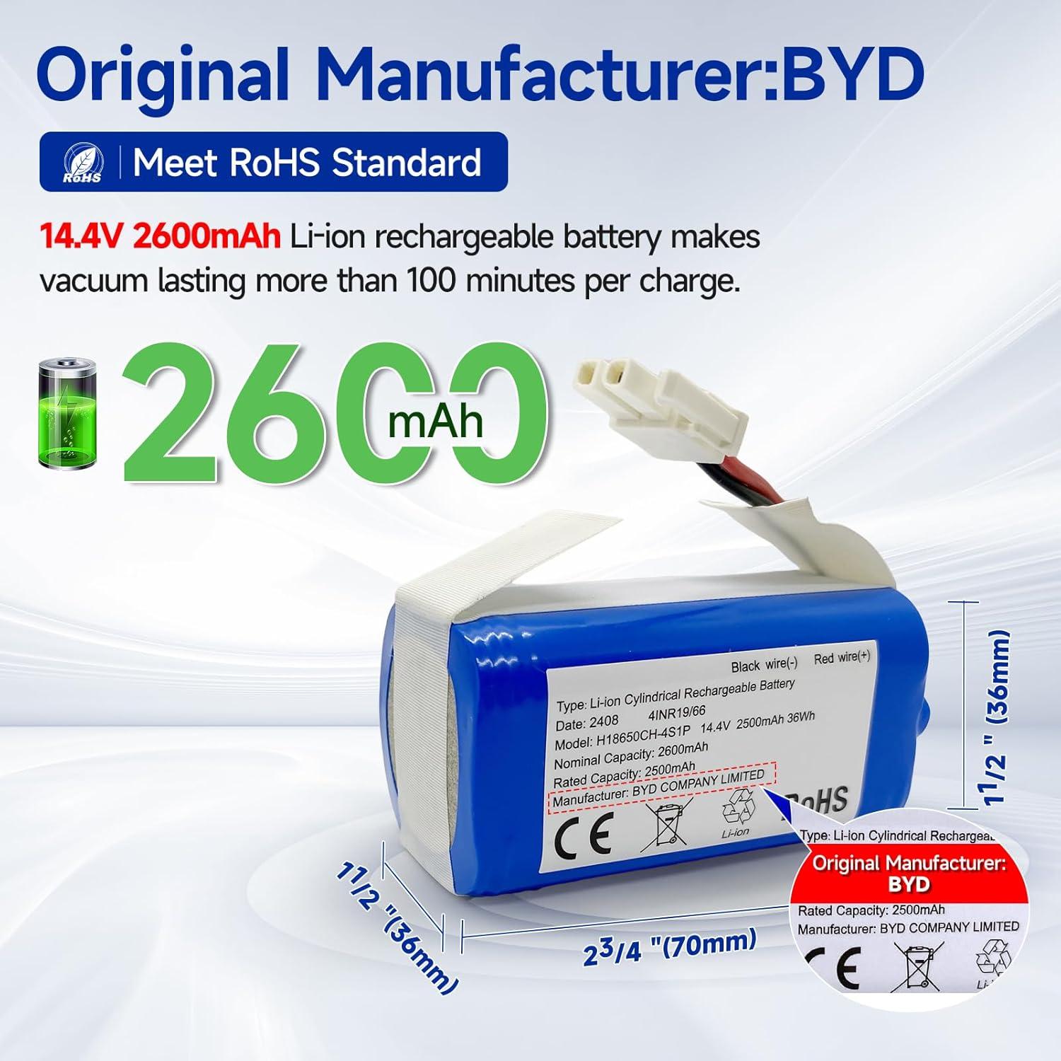 Batería de Reemplazo ILIFE A4s A6 A7 A8 A9 2600mAh 14.4V