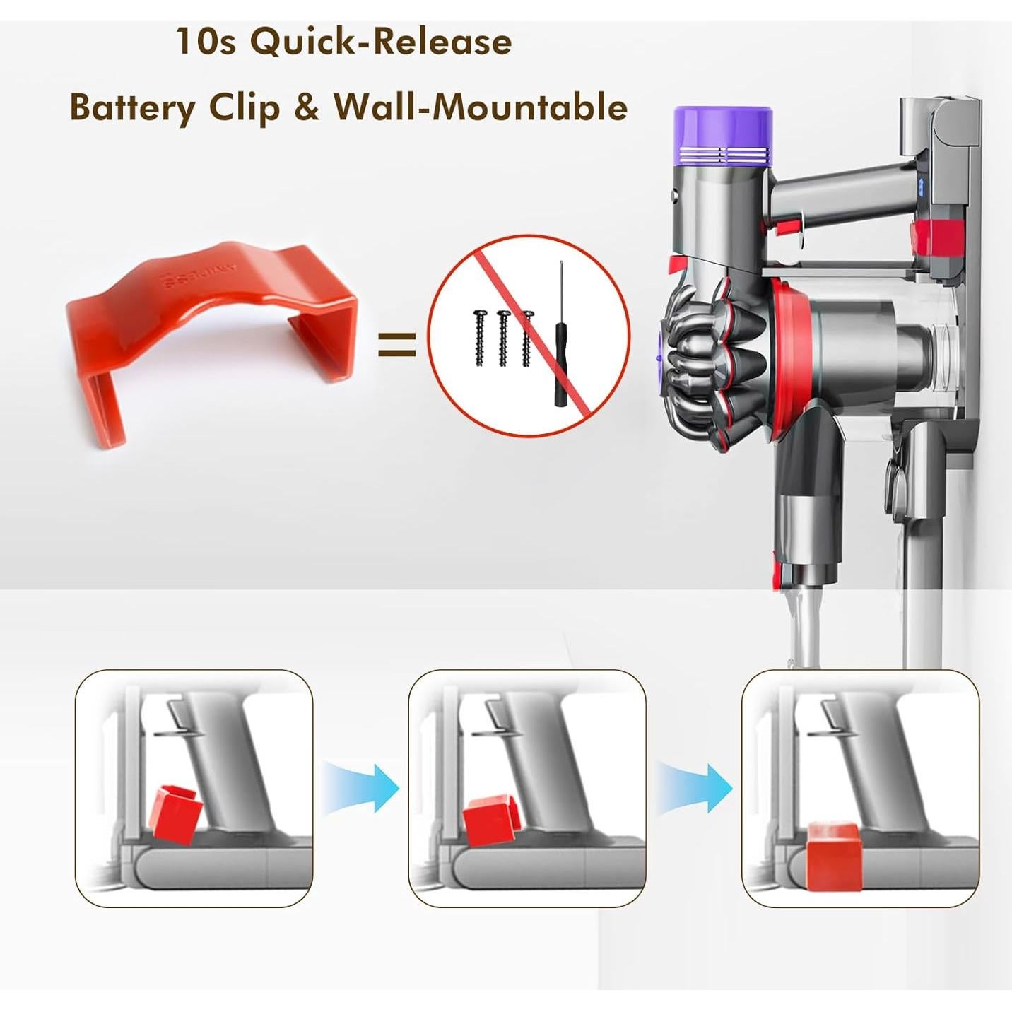 Batería de Reemplazo Lileading V8 70 Min Compatible Dyson