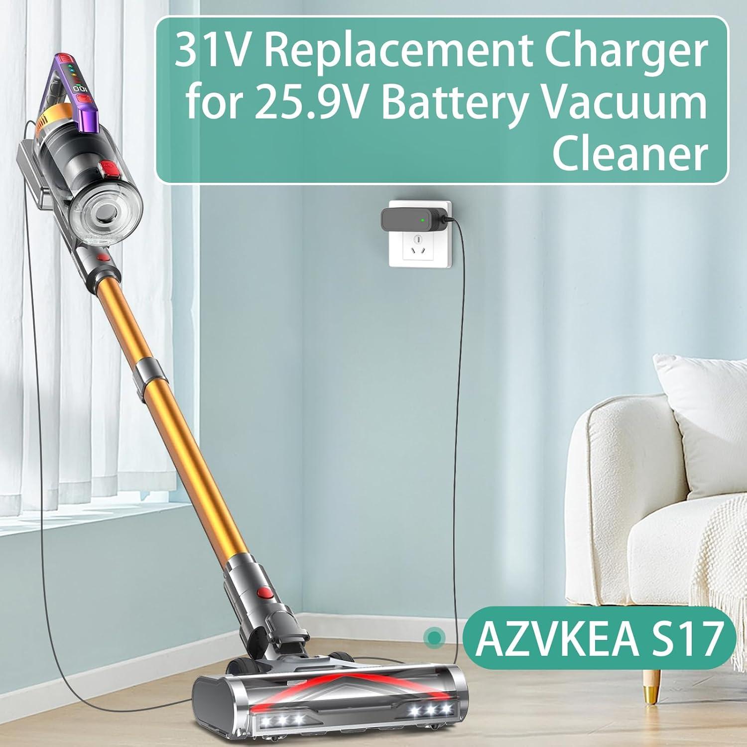 Cargador Adaptador 31V 0.5A para Aspiradora 25.9V AZVKEA