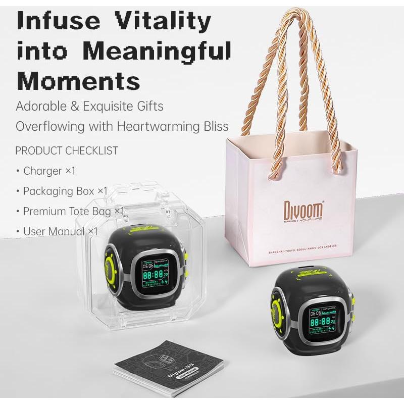 Cargador Rápido USB-C Divoom Dipow 35W con Pantalla LED