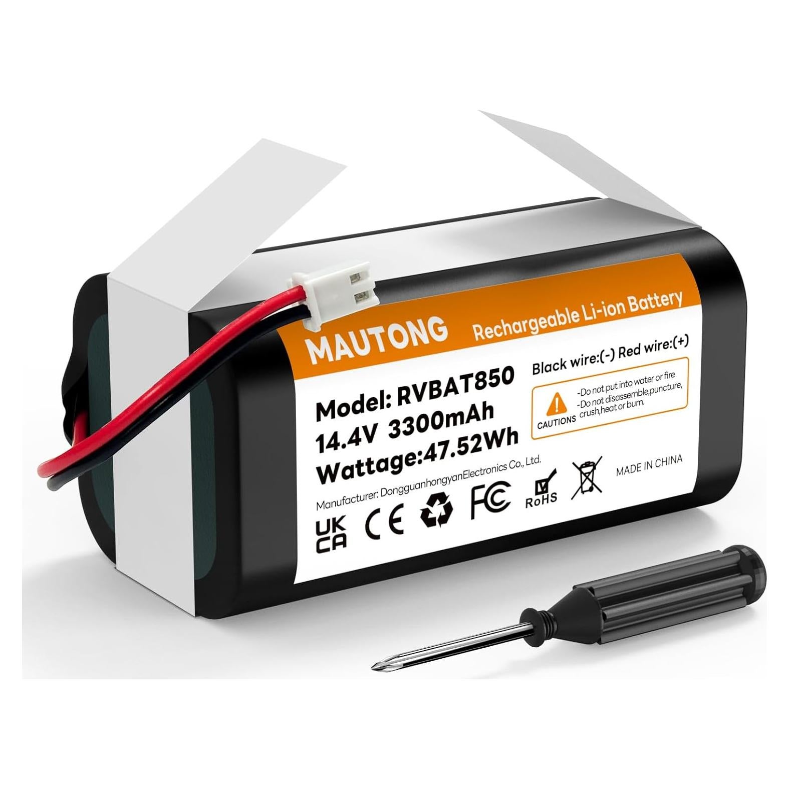 Batería de Reemplazo 3300mAh RVBAT850 para Shark Ion Robot
