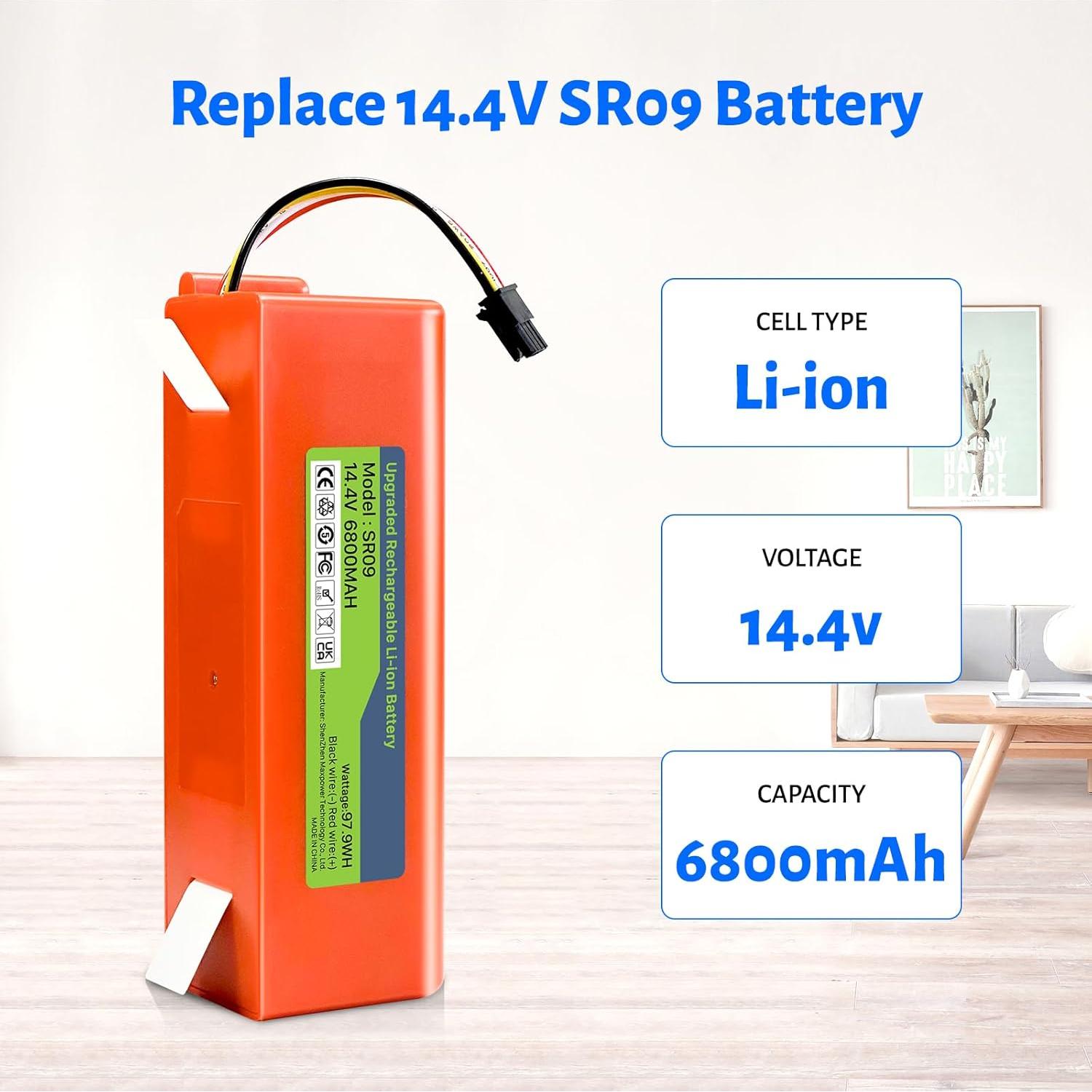 Batería Xiaomi Roborock S5/S6/S7 6800mAh 14.4V Litio