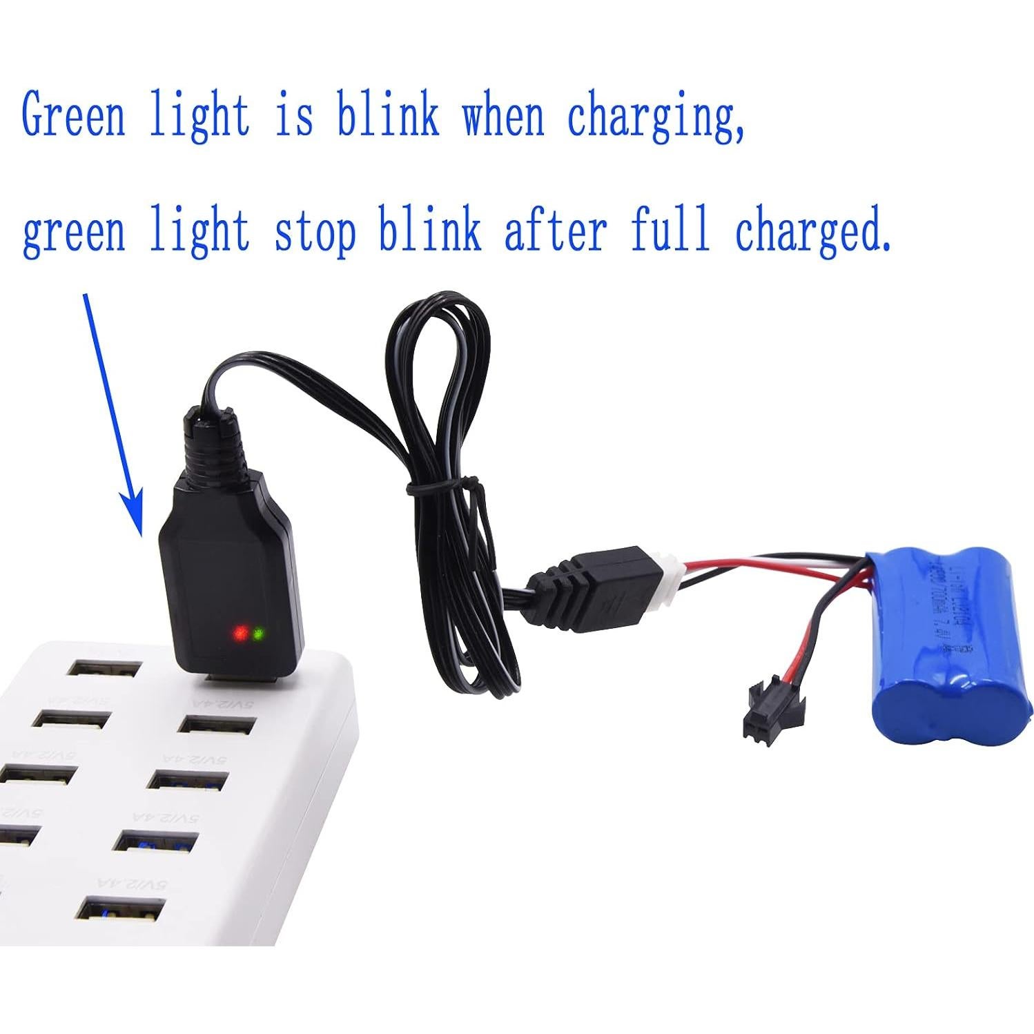 Batería de Litio Recargable 7.4V 600mAh BOFUNENG para RC