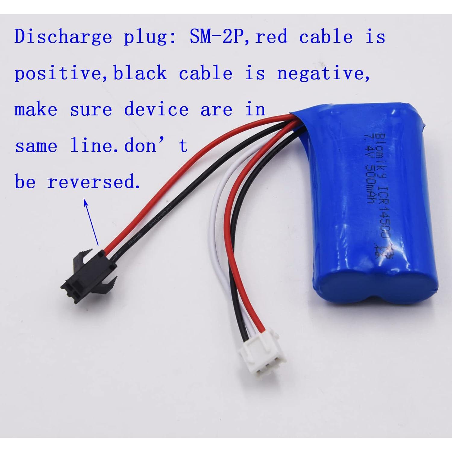 Batería de Litio Recargable 7.4V 600mAh BOFUNENG para RC