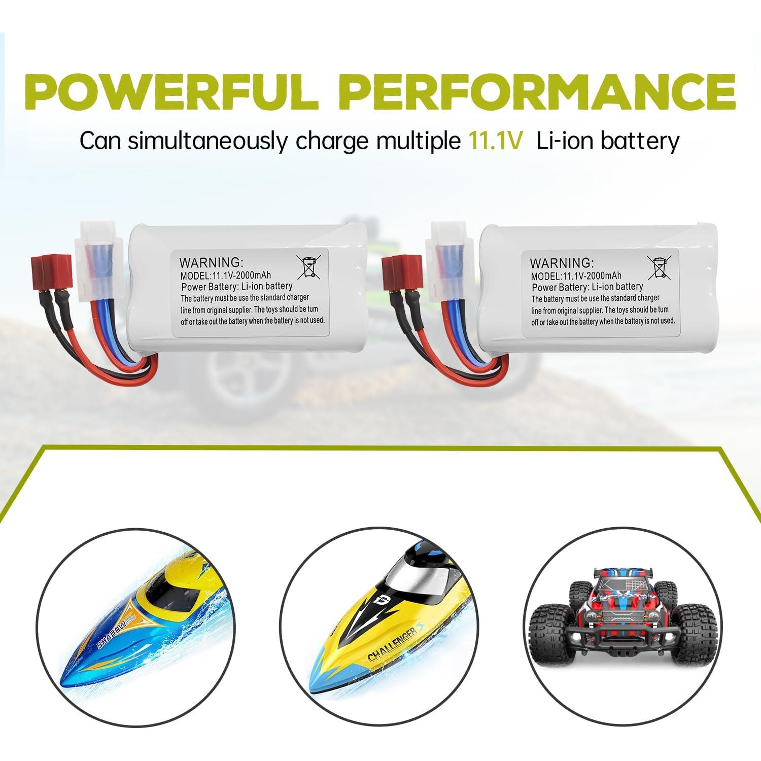 Batería de Litio 2PCS 11.1V 2000mAh Sea Jump para Barco RC