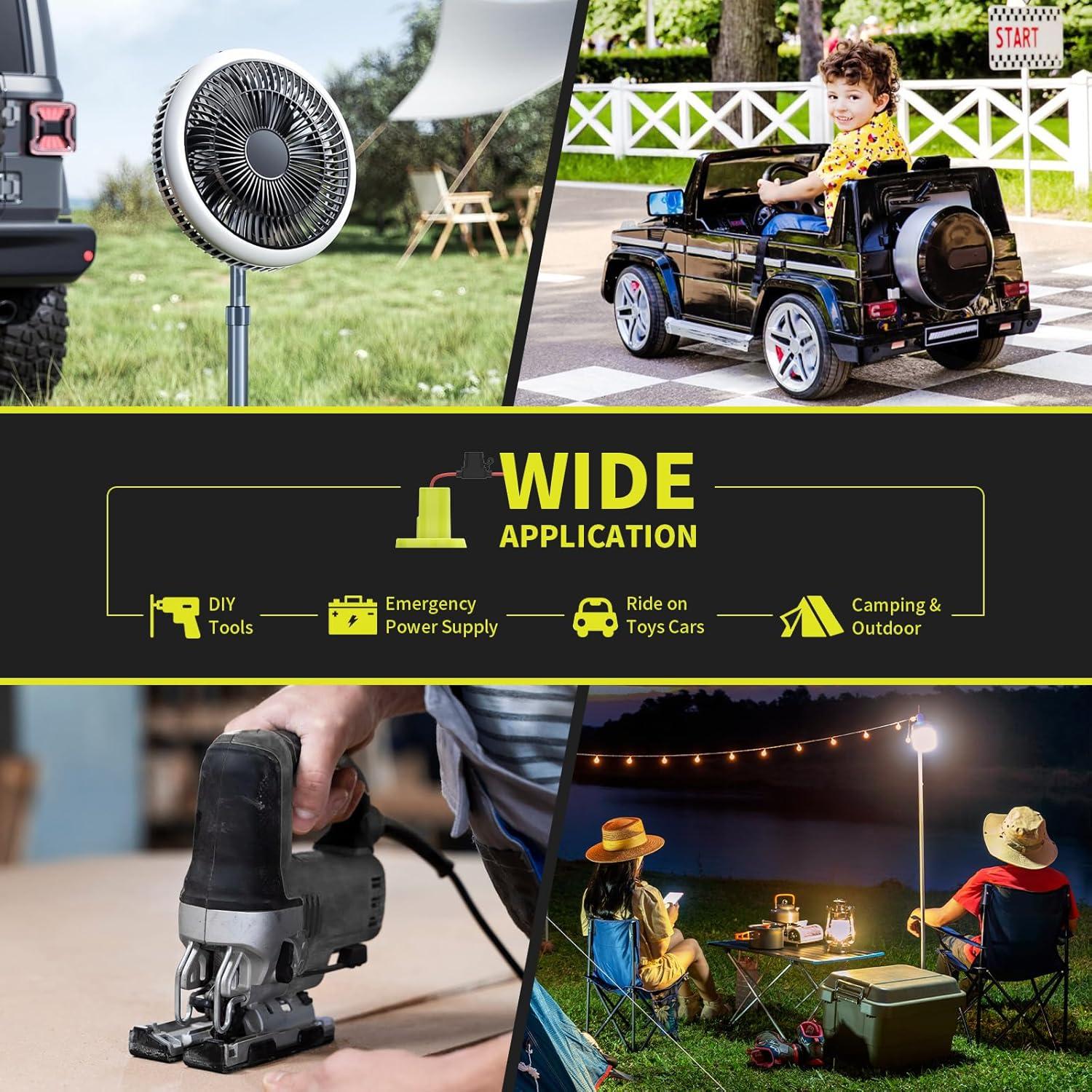 Paquete de 2 adaptadores de batería Kzreect para Ryobi 18V