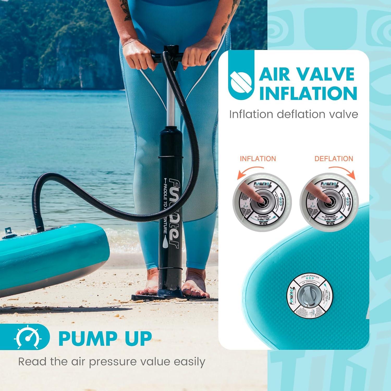 FunWater Tabla Paddle Inflable 320x84 cm Antideslizante