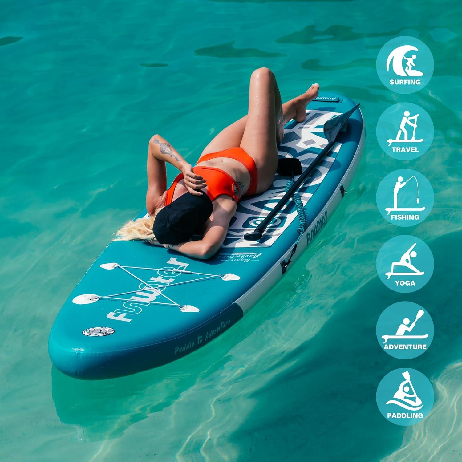 FunWater Tabla Paddle Inflable 320x84 cm Antideslizante