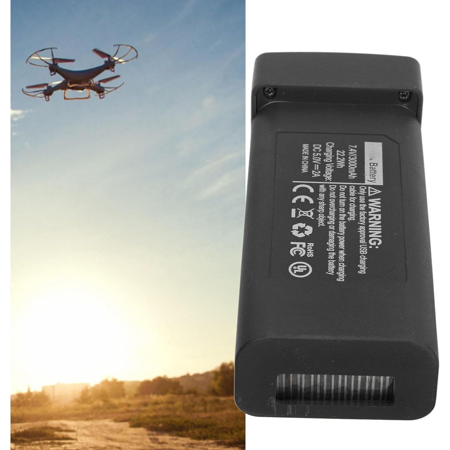 Batería de Litio 7.4V 3000mAh para Drone RC LYZRC L800 PRO2