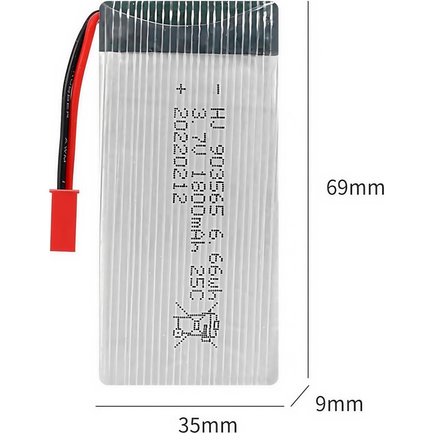 Baterías Recargables Lipo 3.7V 1800mAh HHZ para Drones