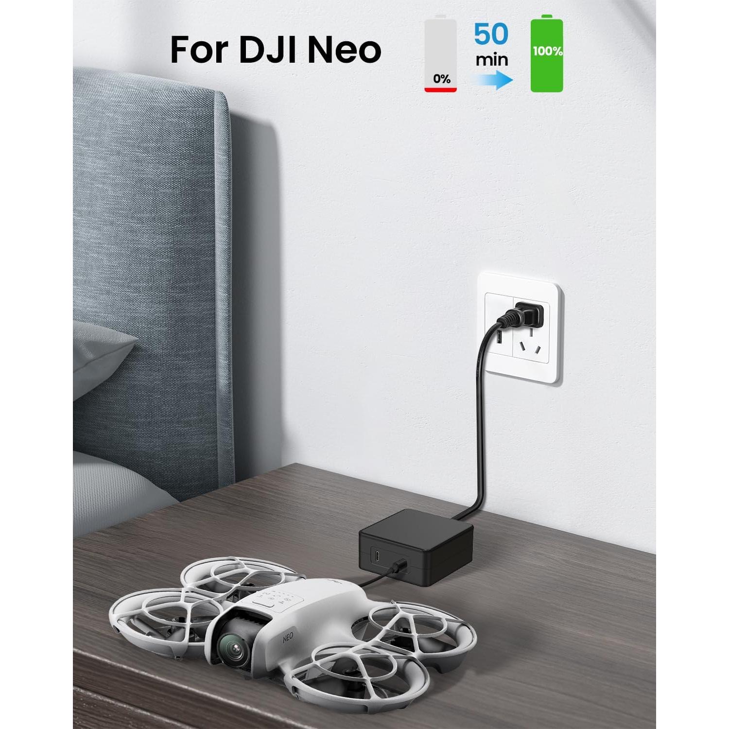 Cargador USB-C 100W LKTOP para Drones DJI Mini/Air/Mavic