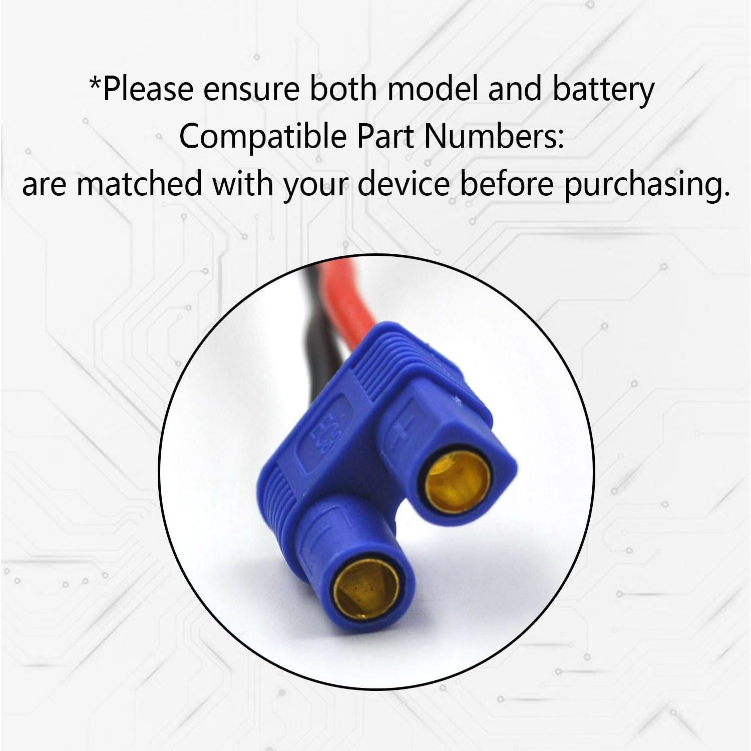 Batería Recargable NiMH 7.2V 1500mAh elxjar - Paquete de 2
