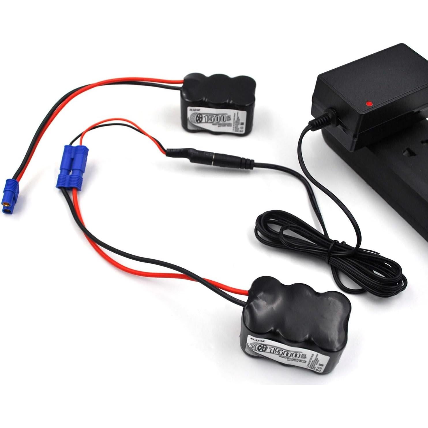 Batería Recargable NiMH 7.2V 1500mAh elxjar - Paquete de 2