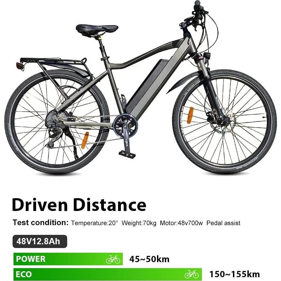 Batería de Bicicleta Eléctrica 48V 12.8Ah Yose Power para Aventon Pace 500