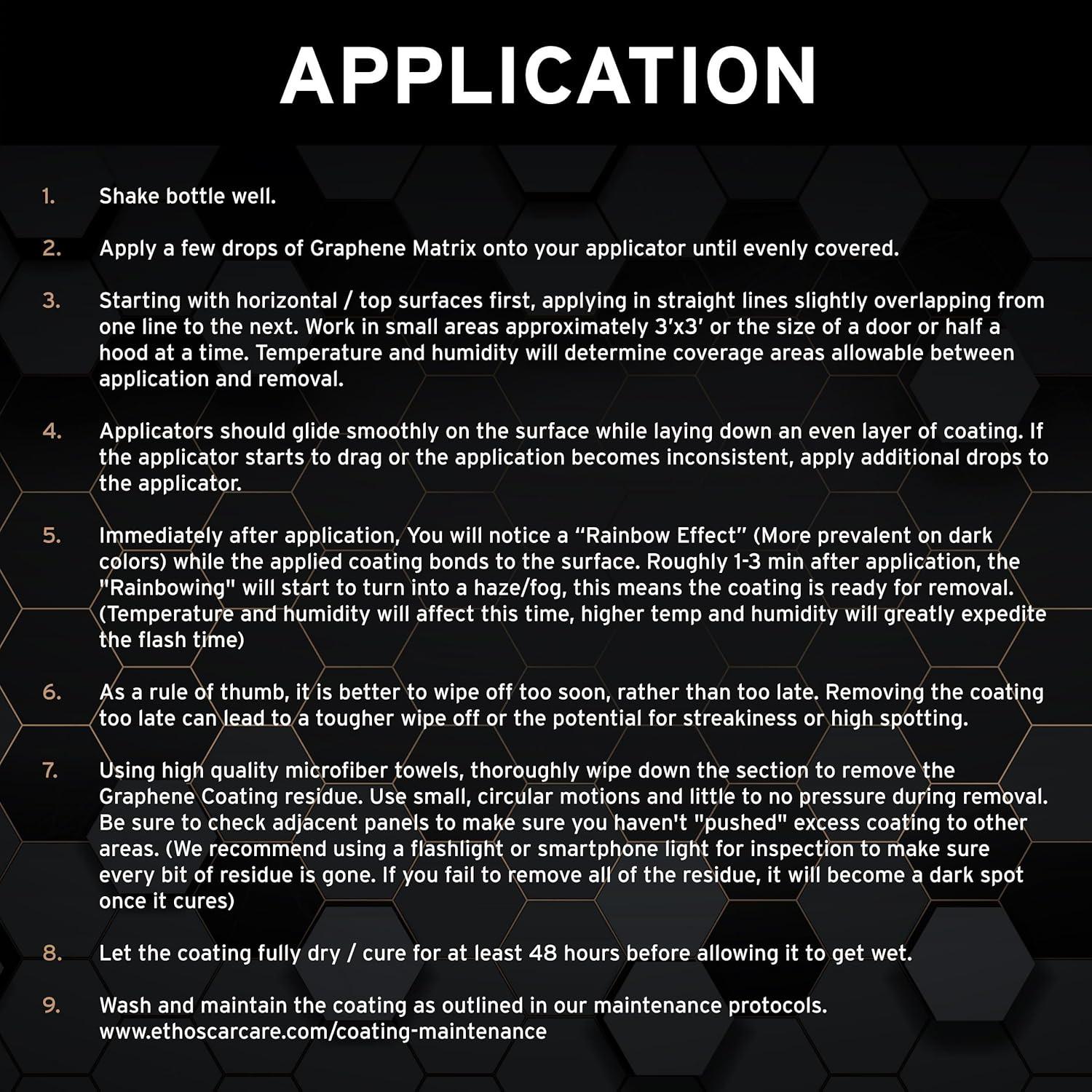 Recubrimiento de Grafeno PRO Ethos 30ML Hidrofóbico 10 Años