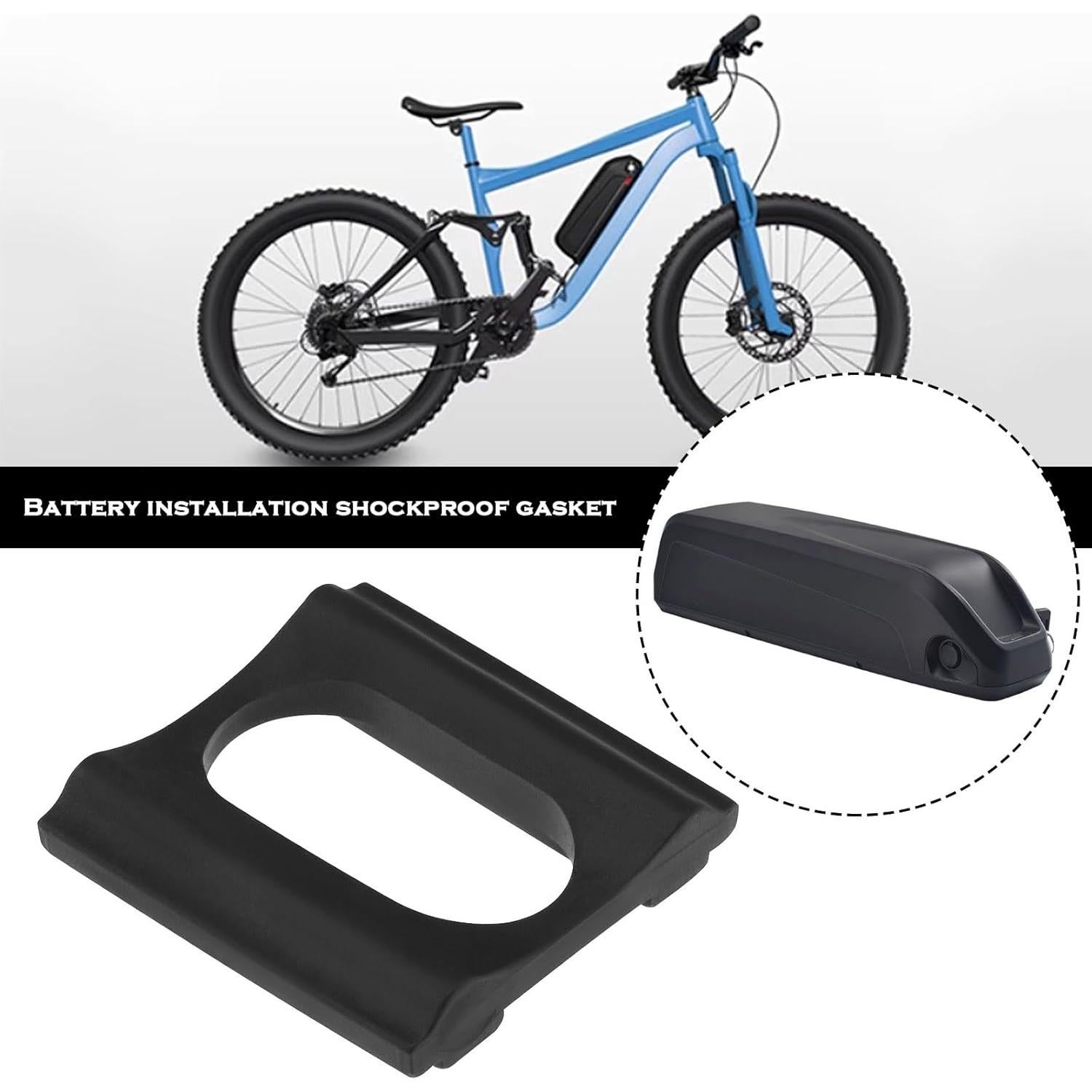 2 Pares Almohadillas Montaje Batería Bicicleta Micro Traders