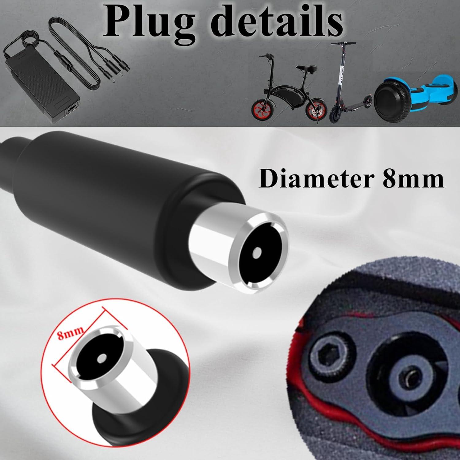 Cargador eléctrico WOJIADA 42V 2A para scooter e-Bike