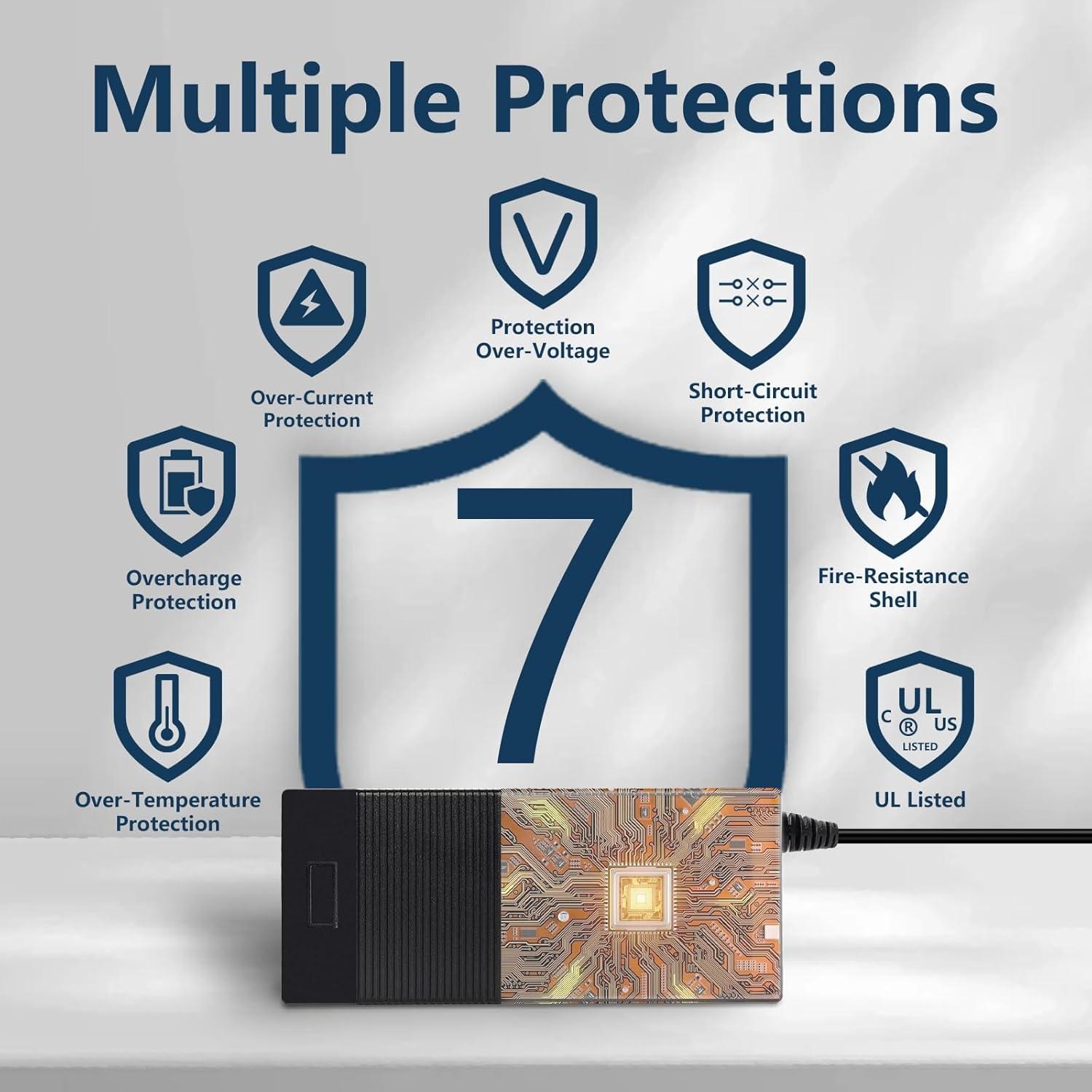 Cargador eléctrico WOJIADA 42V 2A para scooter e-Bike