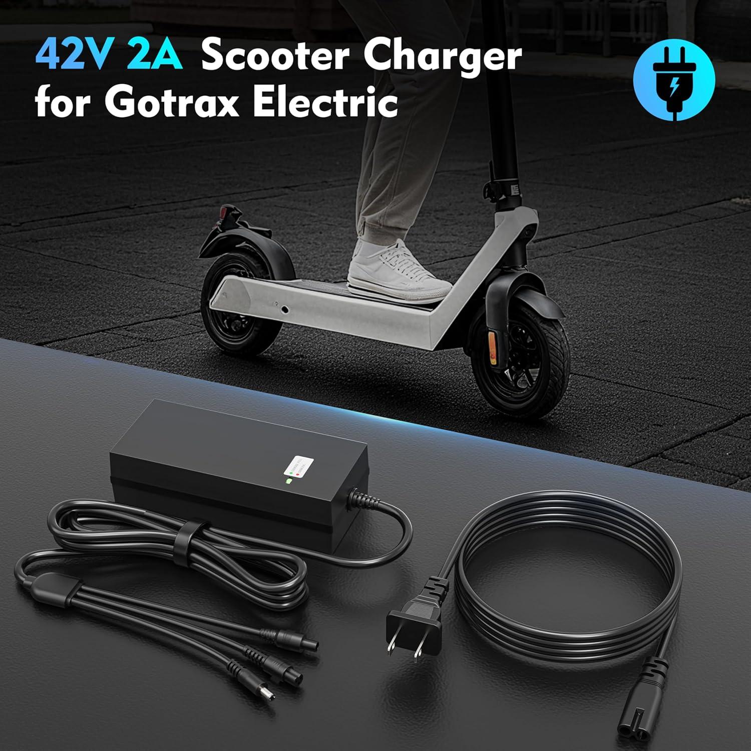 Cargador Universal 42V 2A para Batería Litio 36V - 3 Enchufes