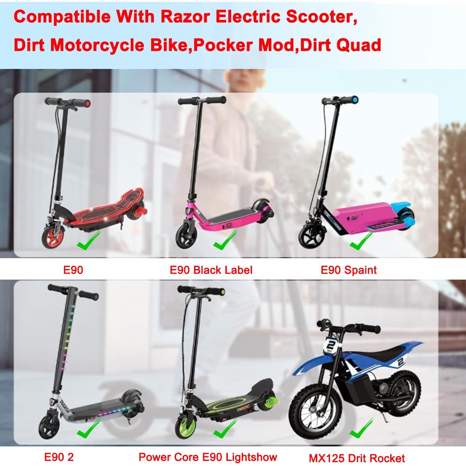 Cargador de Batería 12V BENSN para Scooter Eléctrico Razor