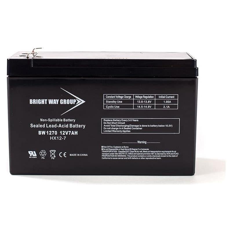 Batería de Reemplazo Bright Way 12V 7Ah para Scooter Eléctrico