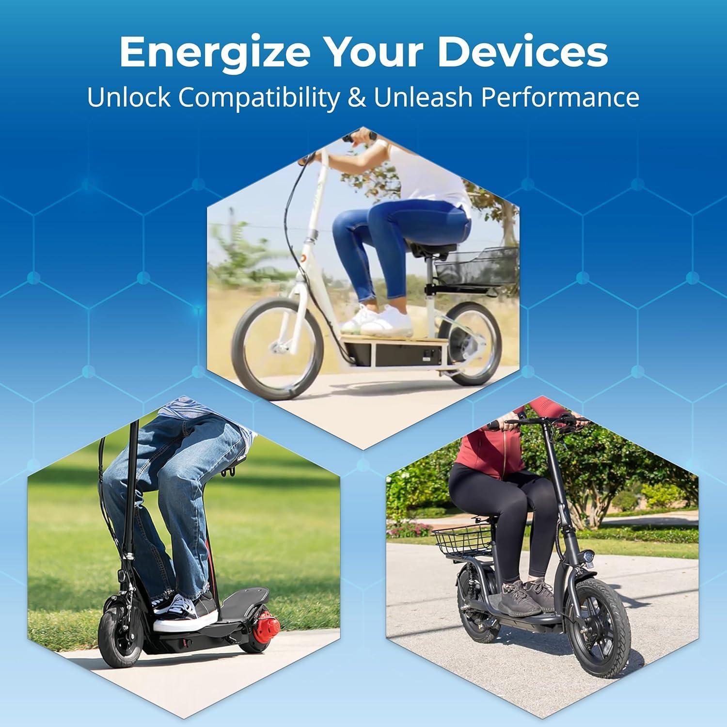 Paquete de 2 Baterías de Reemplazo 12V 10Ah UpStart para Scooter