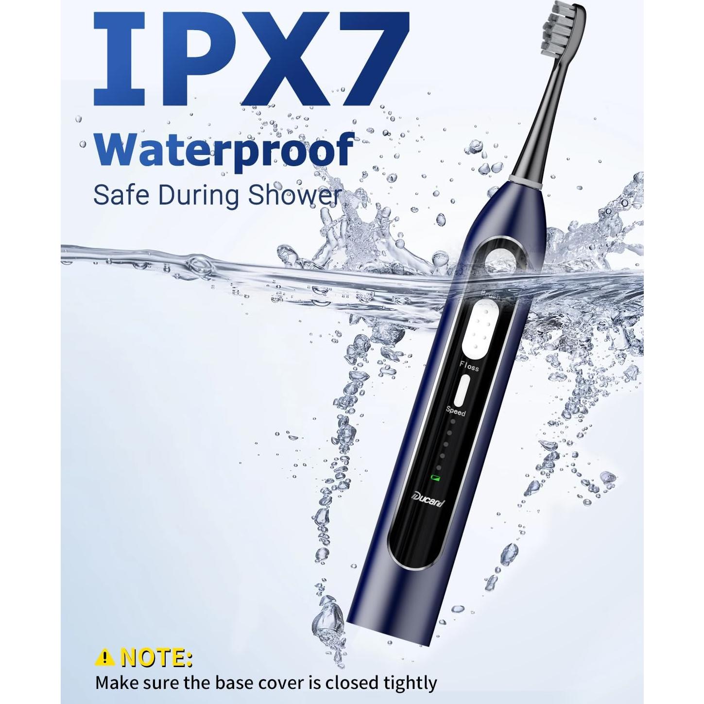 Cepillo de Dientes Eléctrico Ducard 3 en 1 con Irrigador 500ml