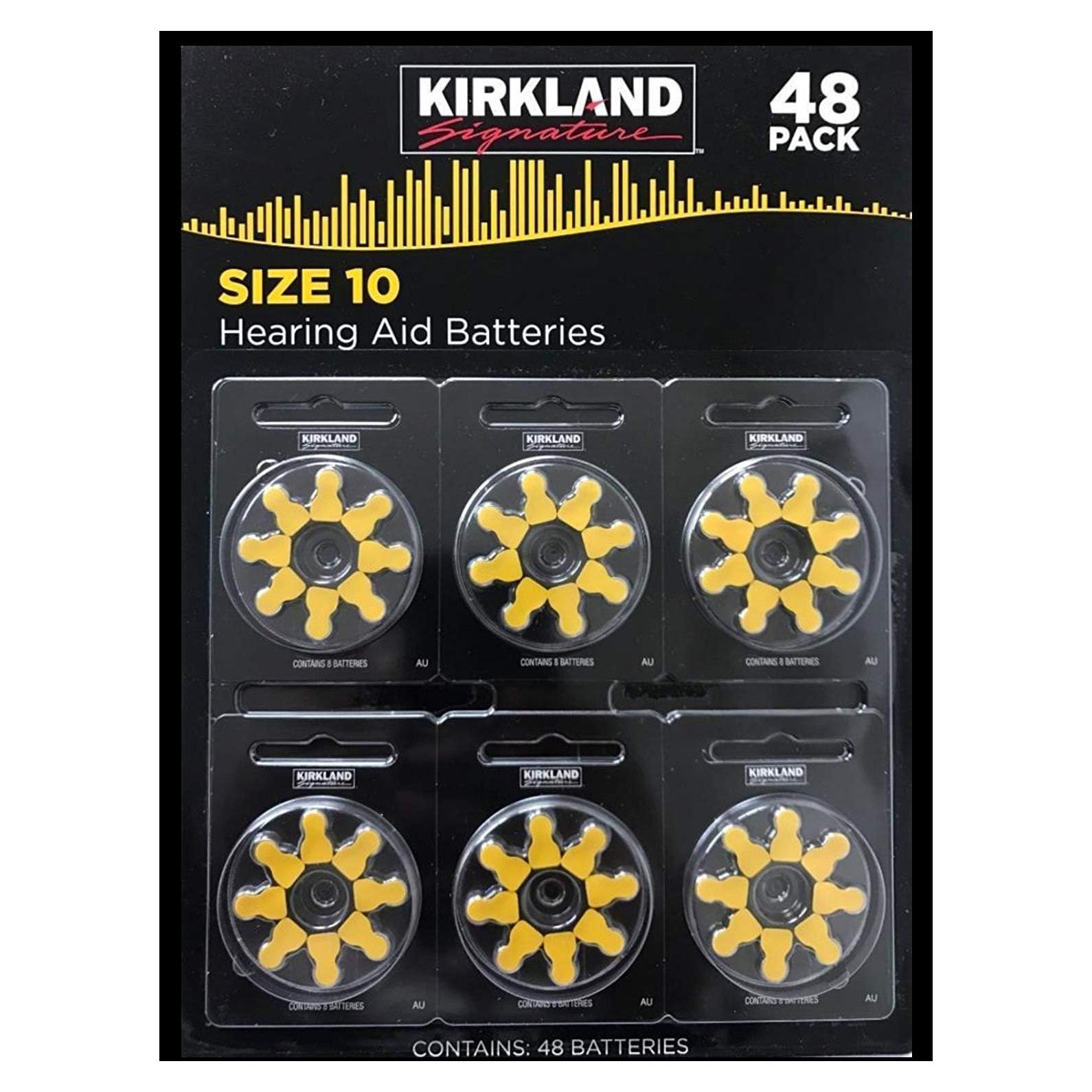 Baterías para Audífonos Kirkland Signature 48 Piezas 1.45V